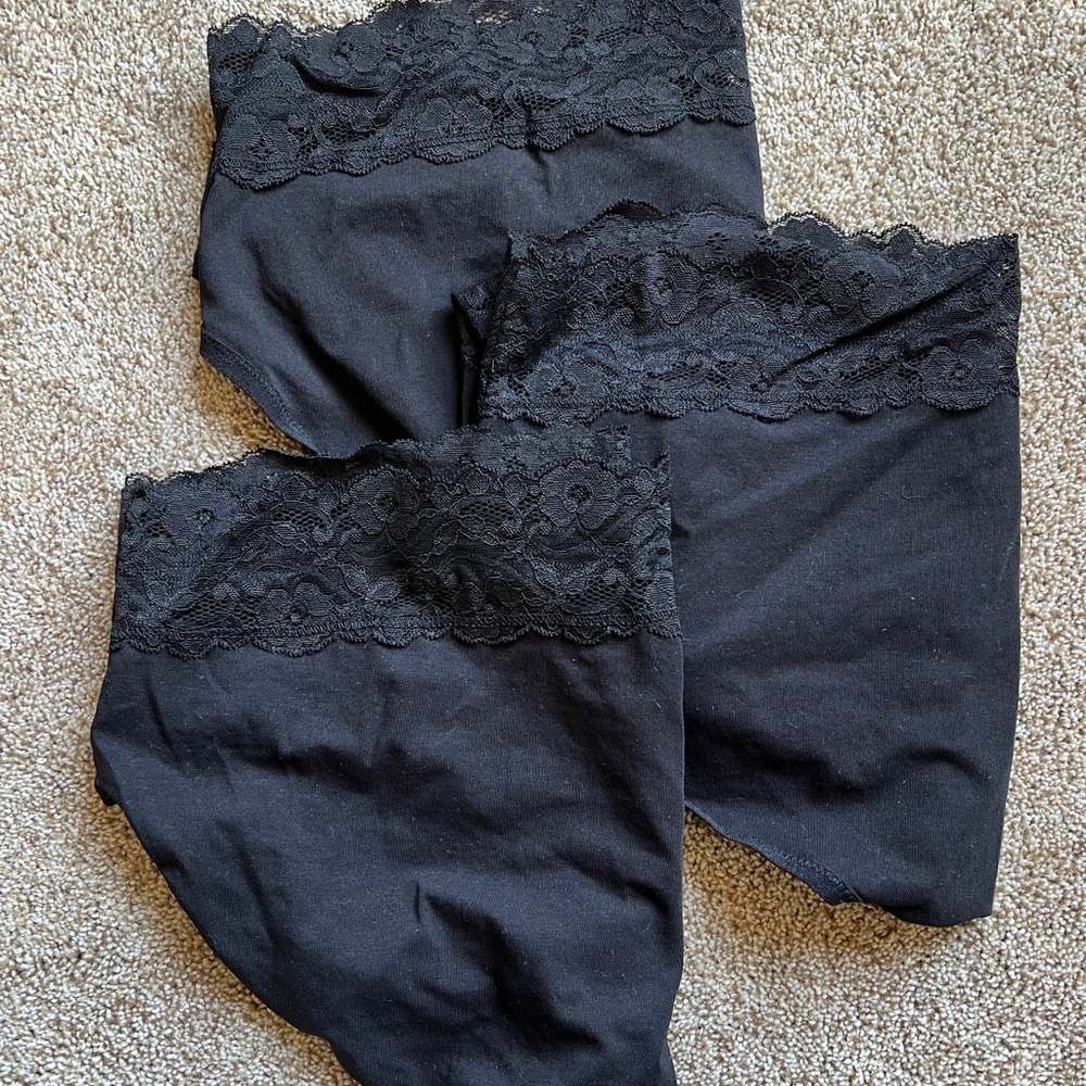 Black Lace Waist Brief